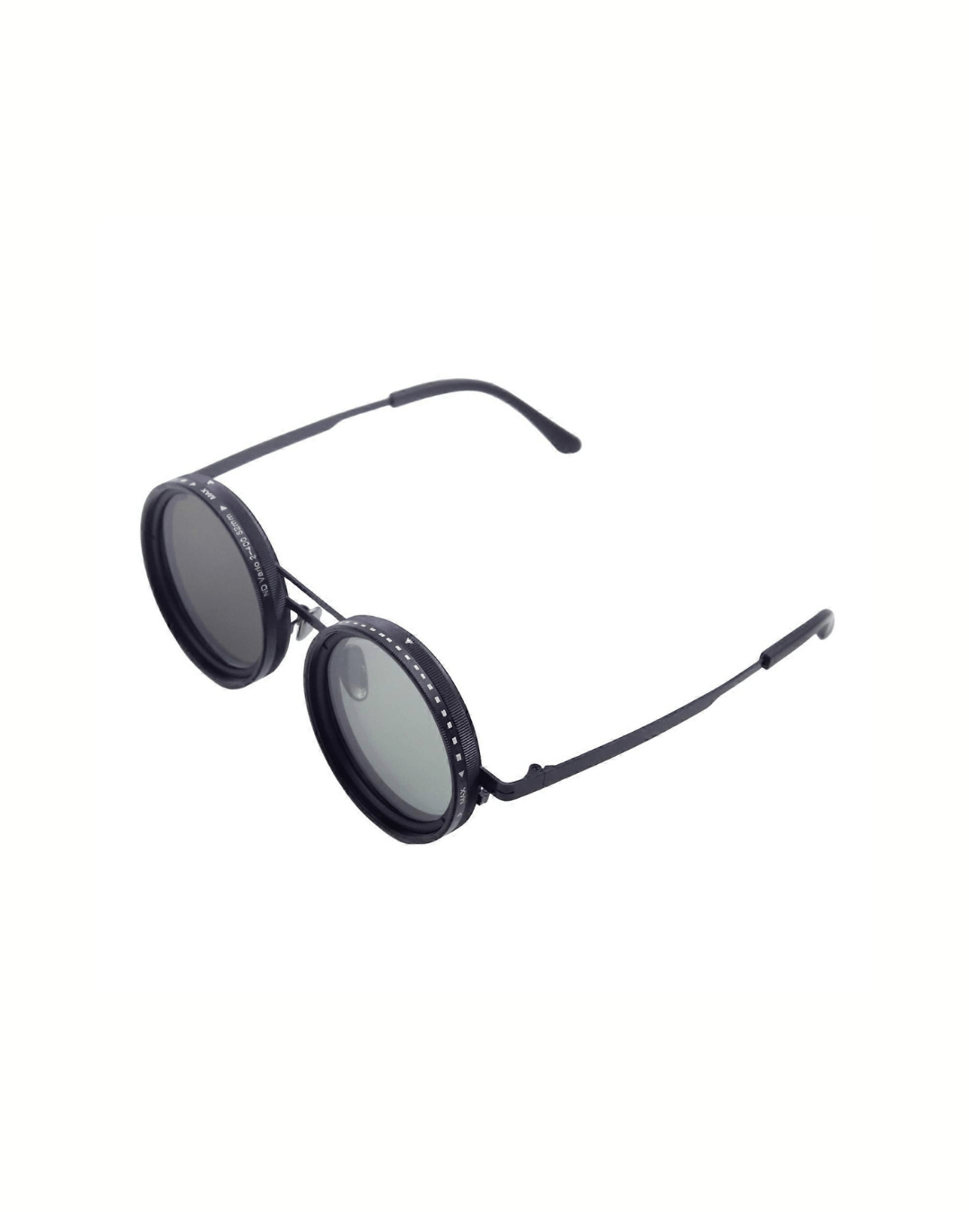 Adjustable tint round polarized sunglasses for men and women with ND filter technology.