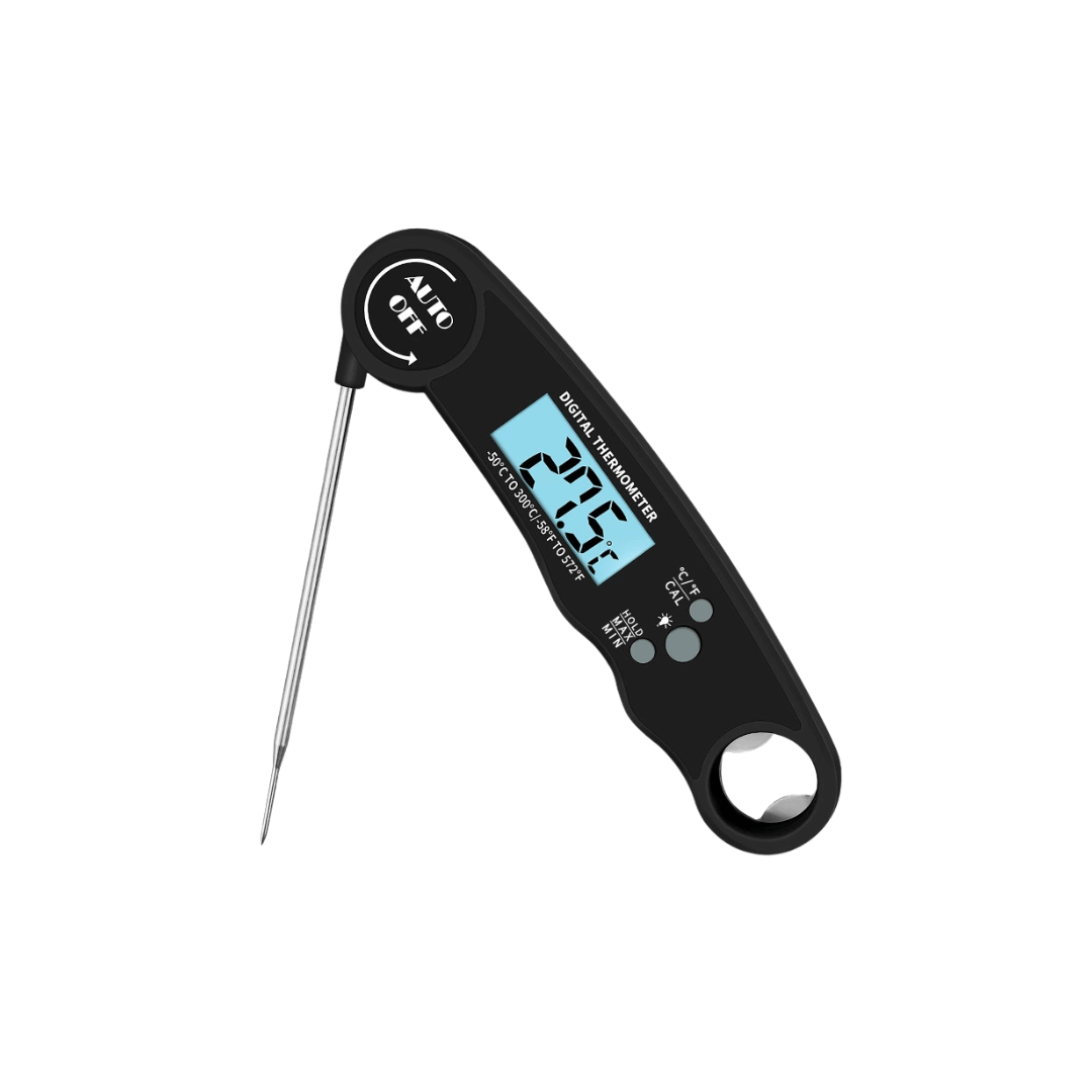Castalware waterproof instant read meat thermometer with digital display and temperature probe for accurate cooking.